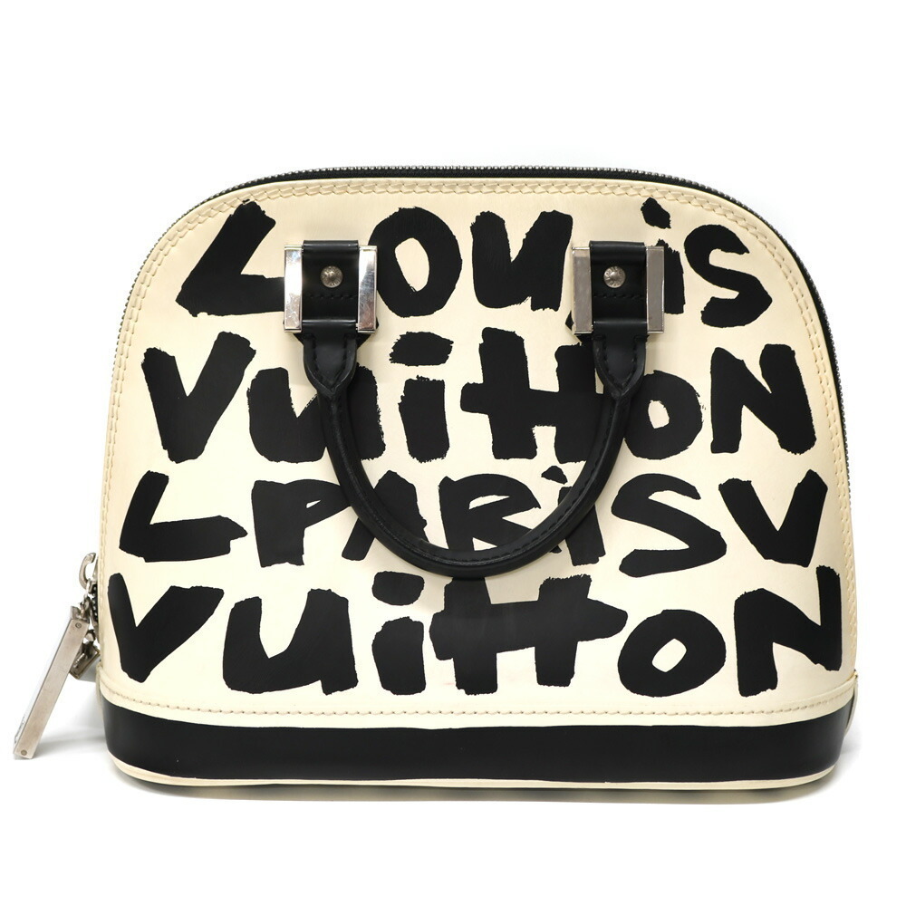 Louis Vuitton Alma Black White Bag - Picture 1 of 9